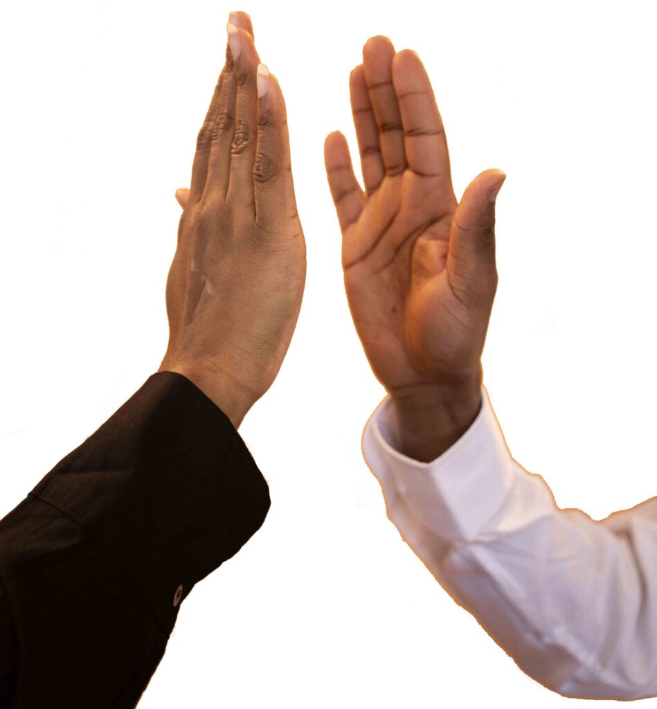 high five bewerkt 2